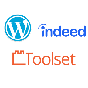 WordPress, Indeed, and Toolset logos