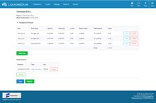 Timesheet screen preview image